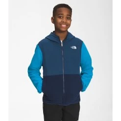 The North Face Teen Glacier Fleece Full Zip Hooded Jacket